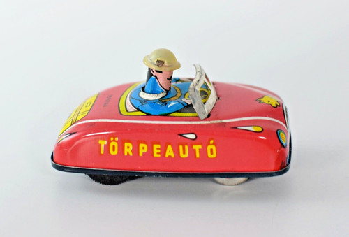 Vintage tinplate push and - push, go