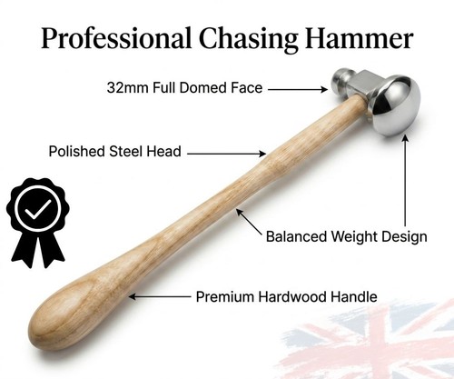 Jewellers chasing hammer - hammer, 32mm