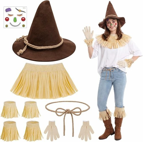 Adult scarecrow costume wizard - adult,