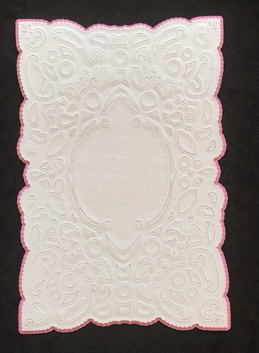 Rectangle frame doily - frame,