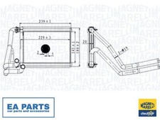 Heat Exchanger, interior heating for HYUNDAI KIA MAGNETI MARELLI 350218488000