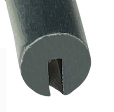 Round BLACK Rubber U Channel