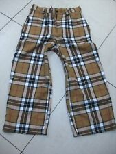 LTT CHECK TARTAN TROUSERS wide leg 8 crop 26 short burberry punk culotte UK made