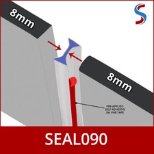 Frameless Glass Office Partition Dry Joint | 6-12mm Glass | I Shape | Clear