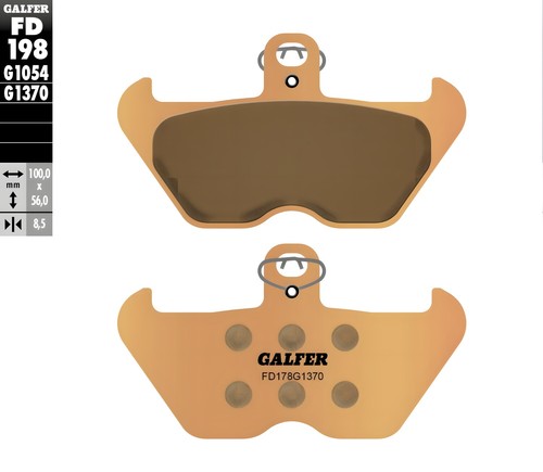 Brake pads galfer - brake, sinter