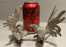 Pair Vintage Fighting Cocks