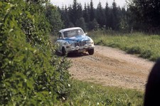 Matti Johansson Reijo Hagstrom Saab 96 V4 1000 Lakes Rally August - Old Photo 1