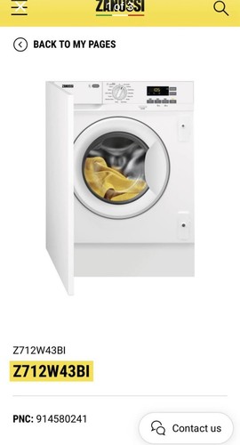 Zanussi z712w43bi integrated - zanussi,