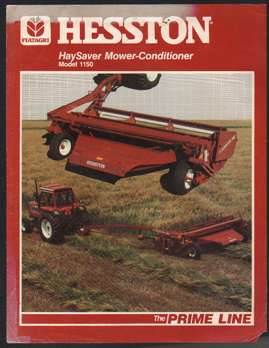 Hesston model 1150 hay saver - "model,