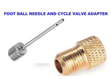 Bike Cycle Presta to Schrader Pump Valve Adaptor Air Foot Ball Needle Adaptor 2 