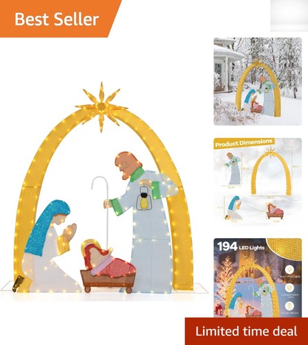 Majestic 168cm nativity scene - majestic,