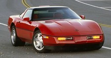 1990 C4 Corvette Red front