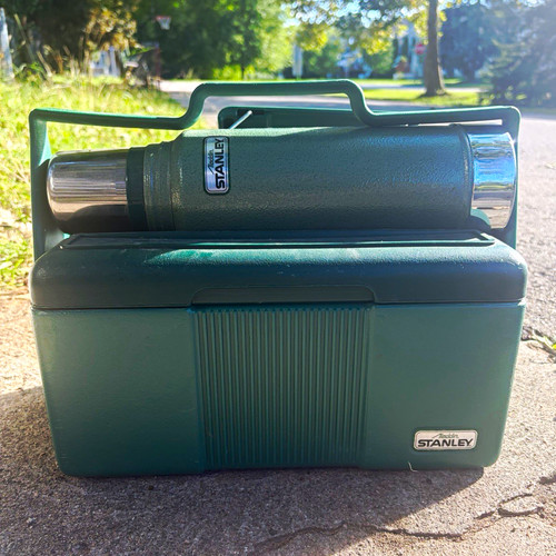 Stanley green vintage metal - vintage,