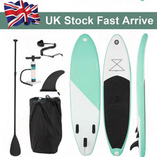 10FT Inflatable Stand Up Paddle Board SUP Surfboard with Pump Paddle Kit Blue
