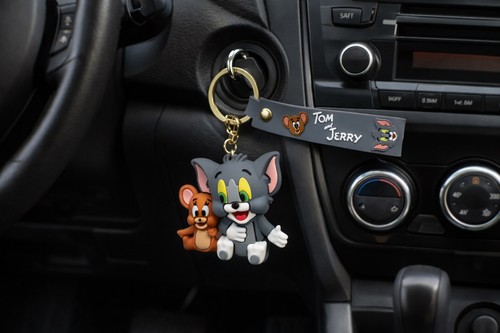 Tom jerry keyring keychain - tom, &