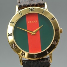 [NEAR MINT] Vintage GUCCI 3000.2.M Sherry Line 33mm Men's Quartz Watch JP U802
