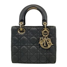Auth DIOR/ChristianDior Lady Dior/MY ABCDIOR Bag Small M0538ONGE_M900 Black