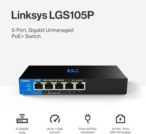 Port gigabit poe switch hub - port,