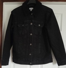 D&CO BLACK DENIM SHERPA LINED
