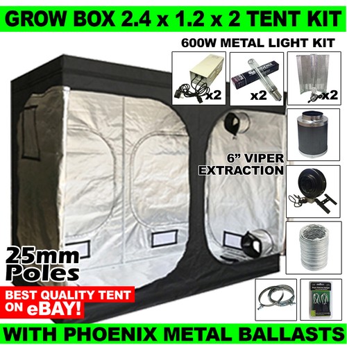 Grow box tent kit - tent, 1.2m