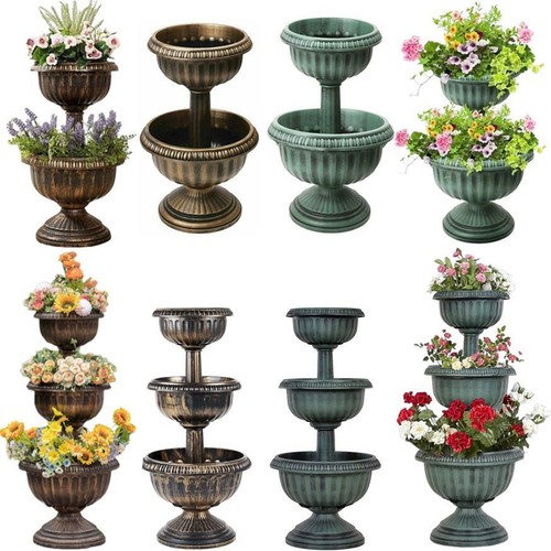 Tier plastic flowers - plastic,