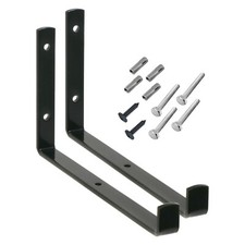 Wall Ladder Bracket Hook Rack UNIVERSAL Secure Ladders Brackets Fixings Black