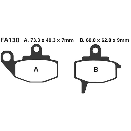 Ebc pair brake pads - ebc, r
