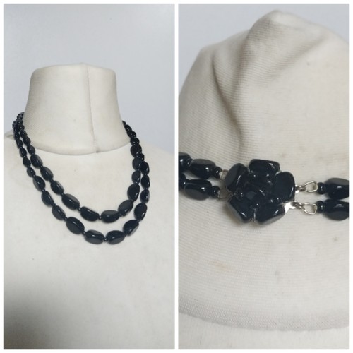 Vintage black glass - black​,