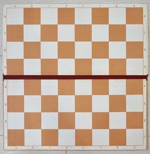 Vintage Soviet Сardboard Portable Chess Board 1982 USSR Antique 35x35cm