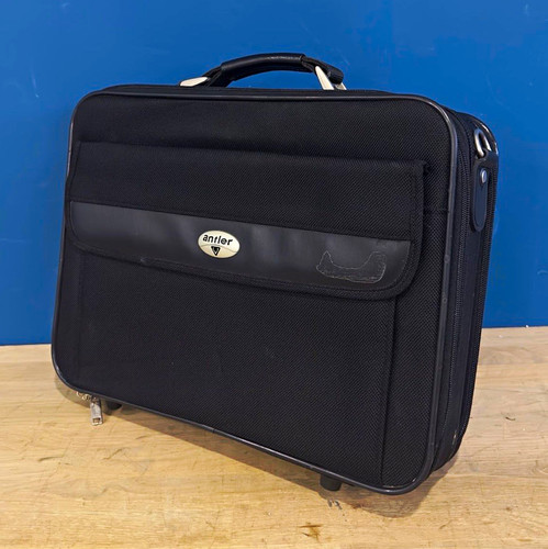 Antler black laptop briefcase - laptop,