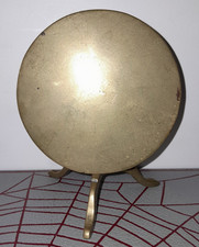 Vintage Brass Round Tilt Top
