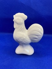 White Ceramic Chicken Cockerel Pie Funnel