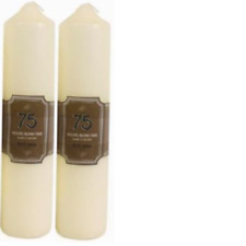 2 Unscented Thick Round White