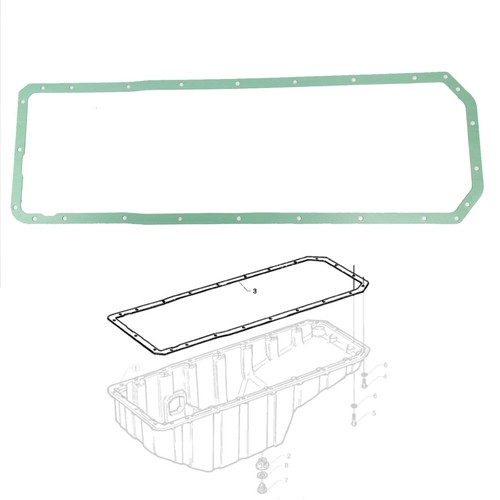 Oil pan wet sump gasket - sump, fits
