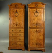 Pair of Victorian walnut