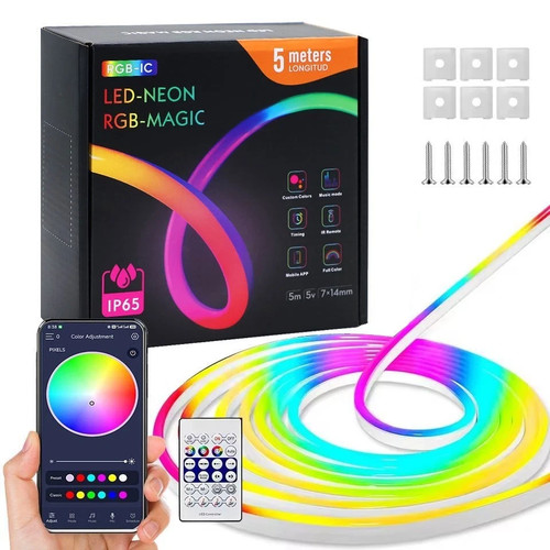 Led neon lights strip rgb - led,