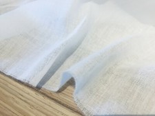 WHITE Cotton Gauze MUSLIN Fabric Voile Curtains Fine Cheese Cloth - 280cm wide