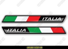 2 x ITALIAN flag stickers 011