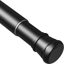 Tension Rod for Curtains No Drill 73-145CM/28.74-57.09 Inch (1PC), Black 