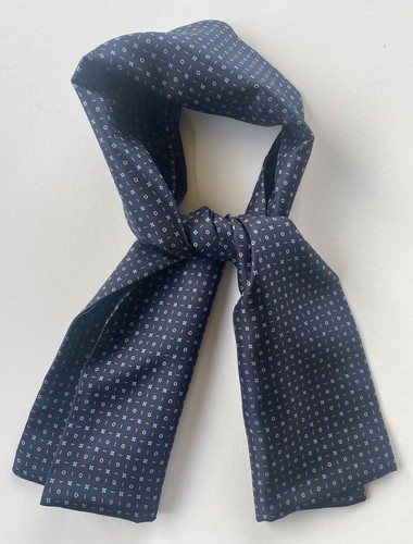 Silk cravat geometric - cravat,,