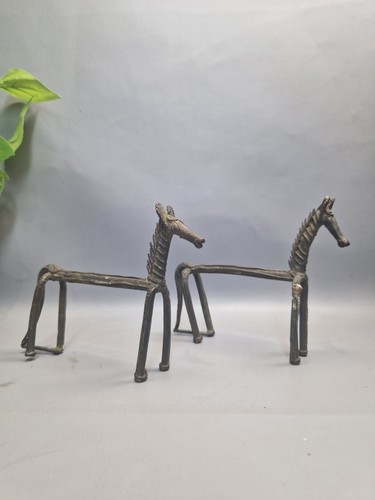 Vintage brass pair - brass, of