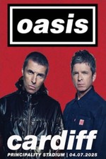 Oasis Band Live 2025 Cardiff A4 Picture Print Merchandise Memorabilia 