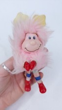Rainbow Brite Sprite Clip On Pencil Hugger Pink Plush Vintage 1980s