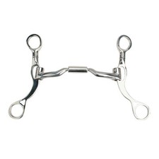 Myler Low Port Comfort Snaffle MBL Short Shank Western Bit, MB 04, Level 2