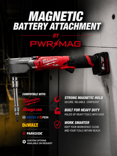 Magnetic battery attachment - battery,