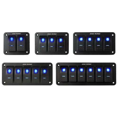 6 gang rocker switch - 2/3/4/5/6,