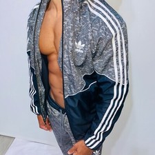 Adidas Originals Vintage Super Rare Chile Windbreaker Glanz S