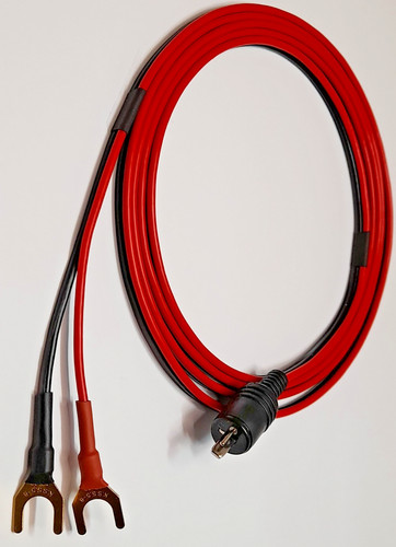 Pin din male plugs metre - 2-pin,