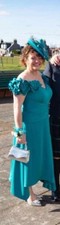 Mother of the bride/groom dress, size 14, in a beautiful green & so flattering 