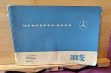 Mercedes Benz W108 300 SE Operating Manual / Handbook From 1965 to late 1972